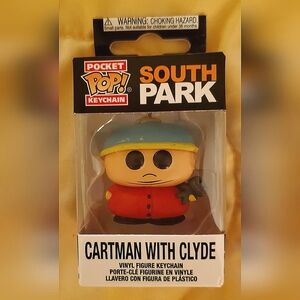 RARE NIB Funko Pocket Pop! Keychain, Southpark's Cartman w/ Clyde Frog